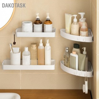  DAKOTASK ชั้นวางของในห้องน้ำติดผนังอเนกประสงค์สไตล์โมเดิร์นมินิมอล Punch Free ชั้นลอยสำหรับห้องน้ำ สีขาว