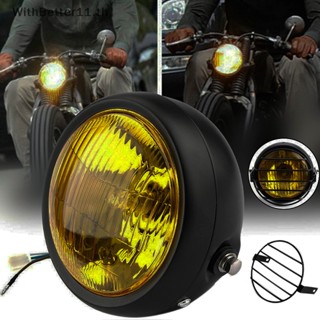 Better เมาท์ยึดไฟหน้ารถจักรยานยนต์ LED 6.5 นิ้ว และฝาครอบตะแกรง สําหรับ Cafe Racer
 .