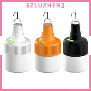 [Szluzhen3] ไฟฉาย LED กันน้ํา แบบพกพา พร้อมตะขอ สําหรับตั้งแคมป์ เต็นท์