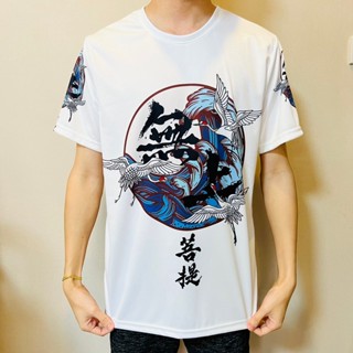 เสื้อยืดลายนกกระเรียนสีขาวลายใหม่ล่าสุด