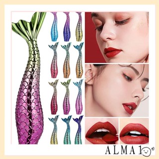 Alma ลิปกลอสนางเงือก ไม่ติดถ้วย กันน้ํา 12 สี