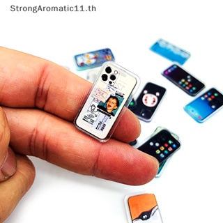 Strongaromatic โมเดลโทรศัพท์มือถือจําลอง ขนาดมินิ สําหรับตกแต่งบ้านตุ๊กตา 1/12