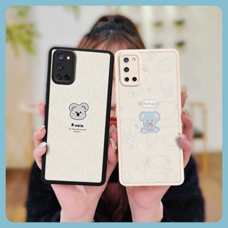 creative soft shell Phone Case For OPPO A52/A72/A92 couple luxurious leather Silica gel cute Phone lens protection simple