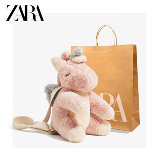 Zara กระเป๋าเป้สะพายหลัง รูปตุ๊กตายูนิคอร์นน่ารัก สําหรับเด็กผู้หญิง 2021