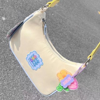 Flower Adventures Sea Salt Cute Underarm Bag Womens Spring and Summer New Ins Crowdsourcing Bag Shoulder Crossbody Bag