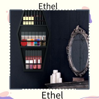 Ethel1 ชั้นวางเครื่องสําอาง แบบไม้ ติดผนัง ขนาดใหญ่ สไตล์โกธิค สําหรับตกแต่งห้องนอน