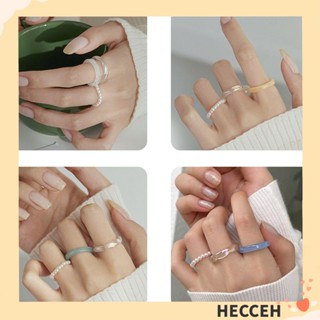 Hecceh 3 ชิ้น / เซต แหวนแฟชั่น ปาร์ตี้ เรซิ่น เครื่องประดับ แหวนนิ้ว