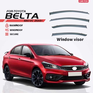 ที่บังแดดหน้าต่างรถยนต์ สําหรับ Toyota Belta VC 2014+ 4 ชิ้น