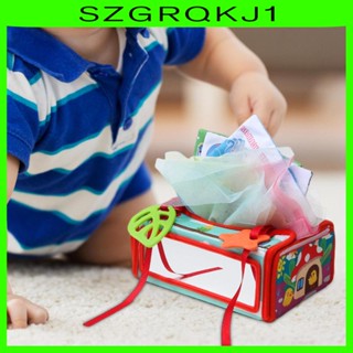 [szgrqkj1] ของเล่นกล่องทิชชู่ 6 เดือนขึ้นไป สําหรับเด็กวัยหัดเดิน