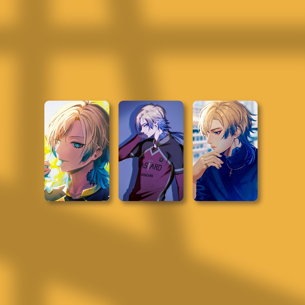 [ Photocard ] Michael Kaiser Blue Lock Anime Corner Card - กระดาษแข็ง - พร้อมเคลือบ