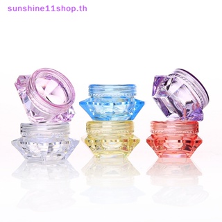 Sunshop กระปุกพลาสติกเปล่า ขนาด 3 5 กรัม สําหรับใส่เครื่องสําอาง อายแชโดว์ 10 ชิ้น