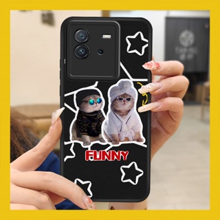 Silica gel advanced Phone Case For VIVO IQOO Neo6/Neo6 SE/VIVO T2 funny couple luxurious personality texture Back Cover