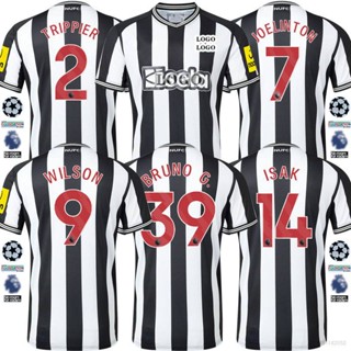 เสื้อกีฬาแขนสั้น ลายทีมชาติฟุตบอล Newcastle QY 2023-2024 Trippier Wilson Joelinton Isak Bruno พลัสไซซ์