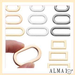 Alma หัวเข็มขัด รูปตัว D DIY อุปกรณ์เสริม สําหรับสายคล้องกระเป๋า