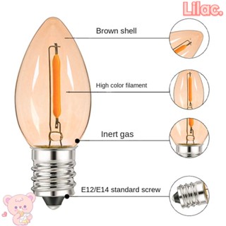 Lilac หลอดไฟ LED คริสตัล สีขาวอบอุ่น 2200K 2700K E12 E14 6000K