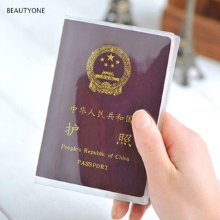 Topbeauty ปกหนังสือเดินทาง PVC แบบใส พร้อมช่องใส่บัตรประจําตัว บัตรเครดิต 6 ชิ้น