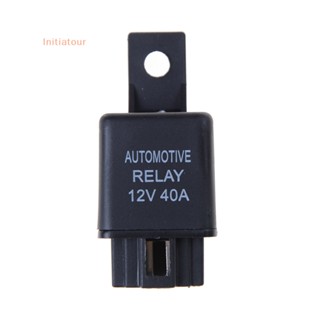 [Initiatour] รีเลย์เตือนภัยรถยนต์ 12V 40A 4 Pins SPST พร้อมซ็อกเก็ตรีเลย์