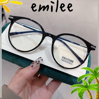 Emilee แว่นตา ทรงกลม ป้องกันแสงสีฟ้า เบาพิเศษ ใส่สบาย สําหรับผู้ชาย และผู้หญิง TR90