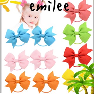 Emilee โบว์ ที่คาดผม พิกเทล ยางรัดผม เด็ก เด็กผู้หญิง ยางรัดผม