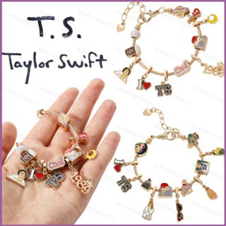 Sq2 Taylor Swift จี้เพลง สร้อยข้อมือ DIY เครื่องประดับแฟชั่น