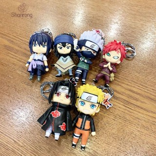 Shanrong โมเดล นารูโตะ โมเดลอนิเมะ ฟิกเกอร์อนิเมะ naruto พวงกุญแจ จี้ตุ๊กตา PVC อนิเมะนารูโตะ Gaara Uchiha Itachi สําหรับห้อยกระเป๋า