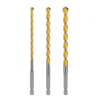 ⚡NEW 8⚡Drill Bit 1/4" Hex Shank 3pcs Silver Yellow Durable Workshop Equipment