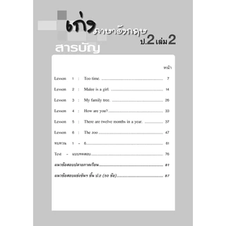เก่ง ภาษาอังกฤษ ป.2 เล่ม 2 (หลักสูตรใหม่) พิเศษ เพิ่มข้อสอบยากแข่งขัน โดย พ.ศ.พัฒนา