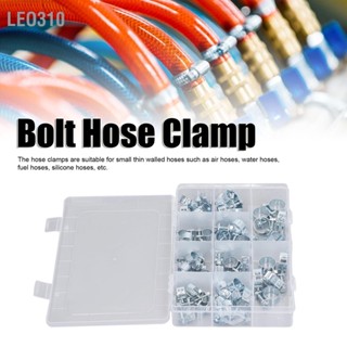 Leo310 60 PCS T Bolt Hose Clamp ท่อเหล็กชุบสังกะสีแบบปรับได้ Tube เครื่องมือ สำหรับท่อน้ำ