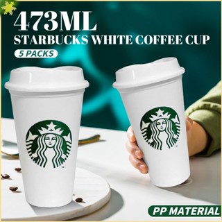 [LBE] Starbucks Reusable Eco-friendly Cup Pp Coffee Company Cup 473ml/16floz