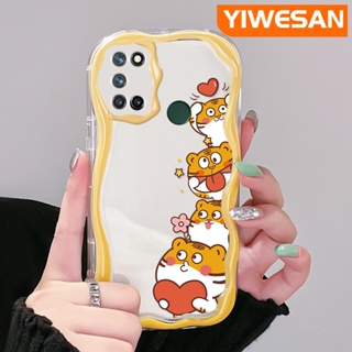 เคสโทรศัพท์มือถือ แบบใส กันกระแทก ลายการ์ตูนเสือนําโชคน่ารัก สีสันสดใส สําหรับ Realme 7 Pro 7i C17 Narzo 20 Pro