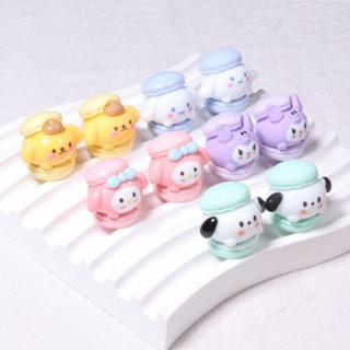 SANRIO 10 ชิ้น มาการอง ซานริโอ เรซิน เครื่องประดับ อุปกรณ์เสริม DIY ครีมกาว เคสโทรศัพท์ กิ๊บจี้