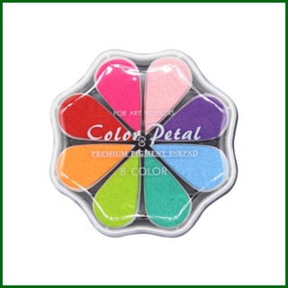 แผ่นยางปั๊มหมึก แฮนด์เมด 8 สี 8 สี ล้างทําความสะอาดได้ DIY สําหรับเด็ก