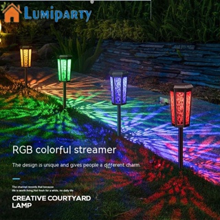 Lumiparty โคมไฟ Led 50 ดวง ใช้พลังงานแสงอาทิตย์ กันน้ํา Ip65 แบตเตอรี่ 1600mah หลากสี สําหรับตกแต่งสวน กลางแจ้ง