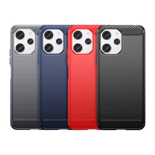 เคสซิลิโคนนิ่ม คาร์บอนไฟเบอร์ กันกระแทก สําหรับ Xiaomi Redmi 12 5G Redmi 12 4G Redmi 12 5G 6.79 นิ้ว