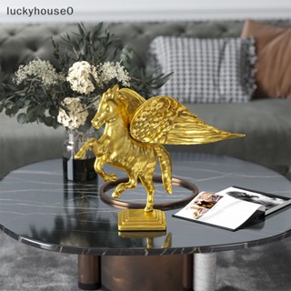 Luckyhouse0^^ เครื่องประดับโลหะ รูปดอกเพกาซัส สําหรับตกแต่งบ้าน โต๊ะกาแฟ โต๊ะทีวี ตู้ไวน์