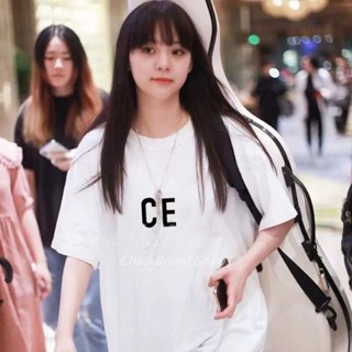 เสื้อยืดแขนสั้น ผ้าฝ้ายแท้ ทรงหลวม พิมพ์ลายตัวอักษร Cavempt C.E CAV EMPT แฟชั่นสตรีท สไตล์ญี่ปุ่น สําหรับผู้ชาย และผู้หญิง