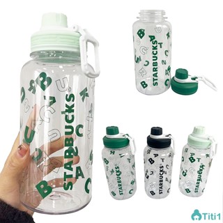 Starbucks Sports Water Cup Student Out of Plastic Cup Large Capacity Portable Plastic Cup 1000 Ml TH1. แก้วน้ำ