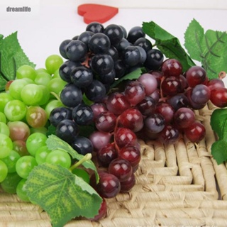 【DREAMLIFE】Artificial Grapes Blueberries Home Decor Kitchen Miniature Soft Rubber