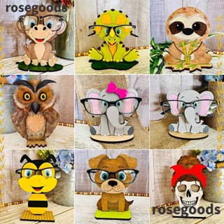 Rosegoods1 ชั้นวางแว่นตา แบบไม้ รูปสัตว์ แฮนด์เมด สําหรับสํานักงาน