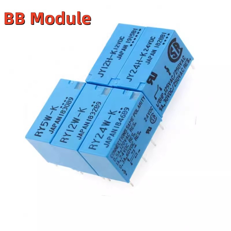 รีเลย์ RY5W-K RY12W-K RY24W-K RY48W-K JY5H-K JY12H-K JY24H-K