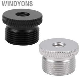 Windyons Mic Stand Adapter 1/4 Inch Female to 5/8 Male Screw Thread for   Microphone