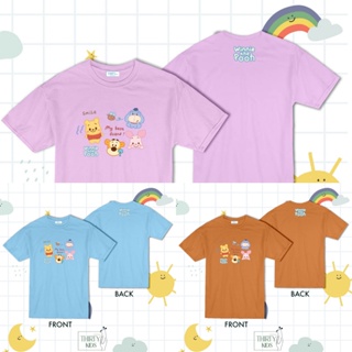 เสื้อยืดผ้าฝ้ายพิมพ์ลายขายดี เสื้อยืดเด็กลาย Winnie the Pooh (ผ้าCotton+Poly ผ้านุ่ม ถนอมผิวใส่สบาย )