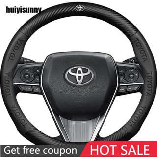 ปลอกหนังหุ้มพวงมาลัยรถยนต์ สําหรับ toyota Vios Wigo lnnova rav4 hiace hilux fortuner avanza civic