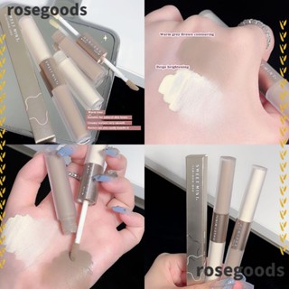 Rosegoods1 ไฮไลท์คอนทัวร์ เนื้อแมตต์ 2 In 1 กันน้ํา สีเทา สีน้ําตาล สําหรับแต่งหน้า