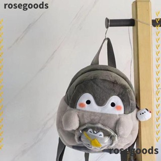 Rosegoods1 กระเป๋าเป้สะพายหลัง รูปตุ๊กตาเพนกวิน ขนาดเล็ก