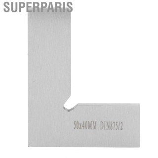 Superparis Machinist Square  Carpenters Right Angle High Accuracy Carbon Steel 50x40mm Multipurpose for Marking