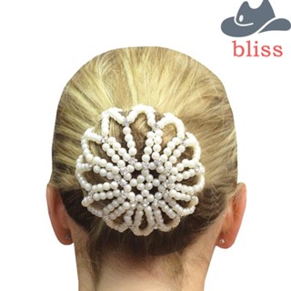 Bliss มุ้งตาข่ายถักโครเชต์ ประดับไข่มุก คริสตัล สําหรับผู้หญิง