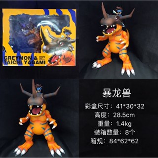 ((พร้อมส่ง) โมเดลฟิกเกอร์ Digimon Adventure Tyrannosaurus Beast Yagami Taiyi Digimon บรรจุกล่อง