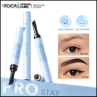 Focallure 3d Eyebrow Pomade Cream 2-in-1 Transfer-proof Waterproof Sweat-proof Controllable Precise Smooth Creamy High Pigment Non-caking Multi-use Pro-stay No Smudge -eelhoe