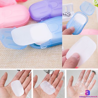 แบบพกพาซักผ้ามือBath Travel Scented Foamingขนาดเล็กสบู่กล่องกระดาษAUBESSTECHSTORE